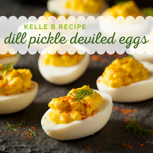 Dill Pickle Deviled Eggs