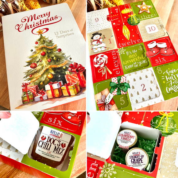 12 Days of Delicious Christmas Surprises from Kelle B - A Gift Box